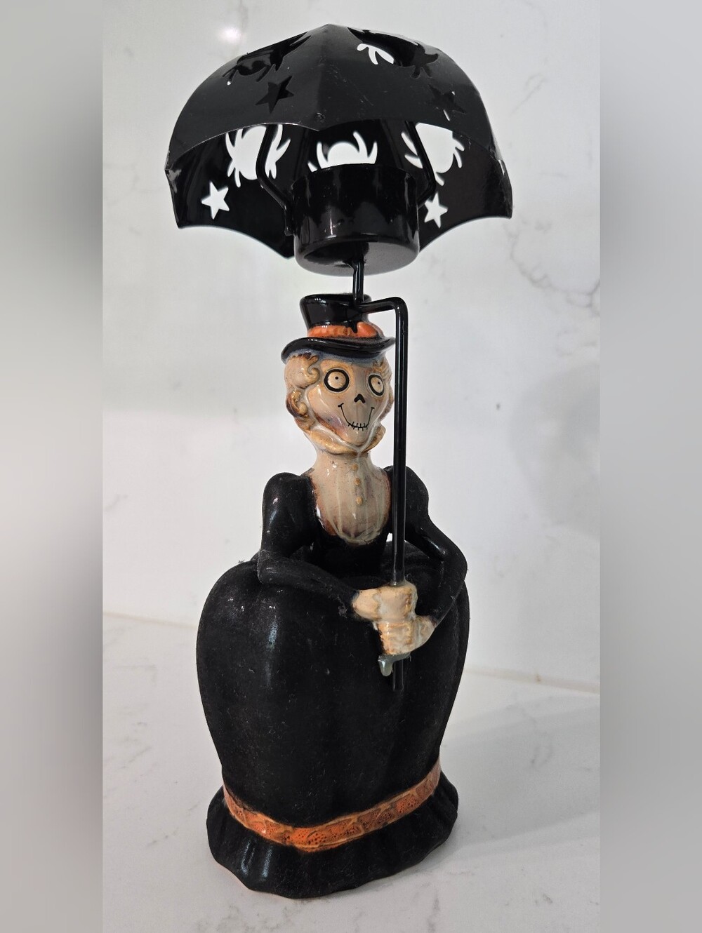 Yankee Candle Boney Bunch Aunt Hilda Tealight Umbrella - Rare 2009
